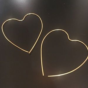 Minimalist Heart Earrings